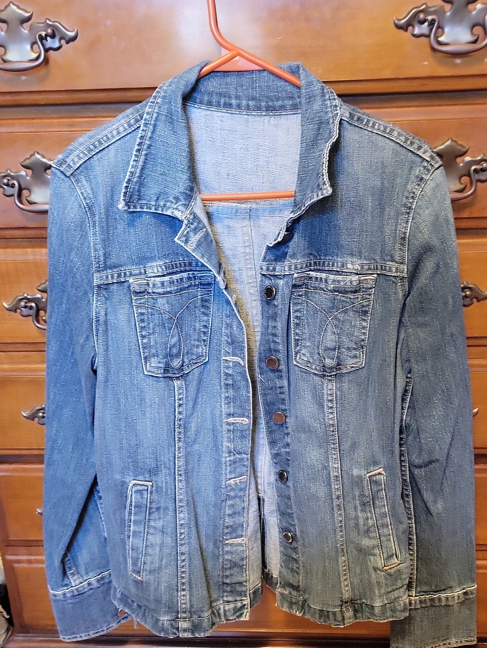 Calvin Klein Light Blue Denim Jacket for Women